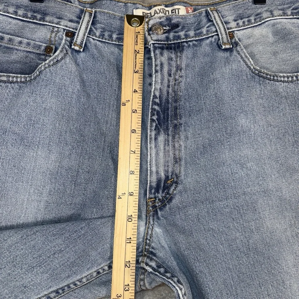 Vintage Levis 550 Jeans Mens 35x31 Light Wash Blue Relaxed Taper‎ Tag 36x32